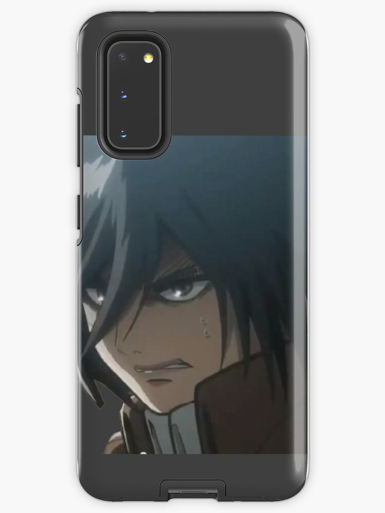 Mikasa Ackerman Angry Case Skin For Samsung Galaxy By Danknesshazard Redbubble