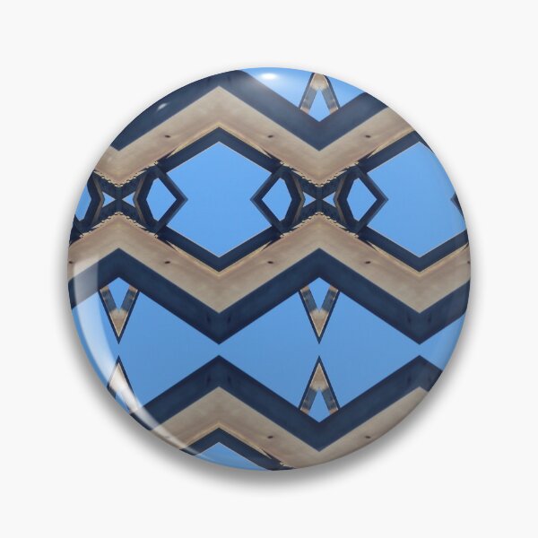 Item preview, A Pattern of Grey Metal and Bright Blue designed and sold by kristimb.