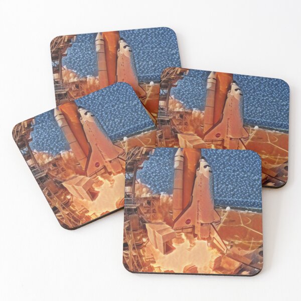 Item preview, Usa Shuttle Artistic Illustration Fire and Ice Style designed and sold by D4li98.