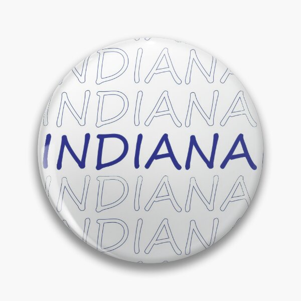 Item preview, Indiana Repeating Blue Bold Uppercase designed and sold by artbylukas.