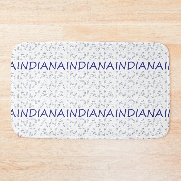 Item preview, Indiana Repeating Blue Bold Uppercase designed and sold by artbylukas.