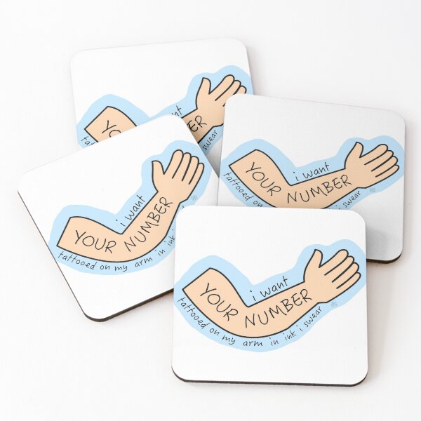 Item preview, Want Your Number Tattooed designed and sold by Isabella Adams.