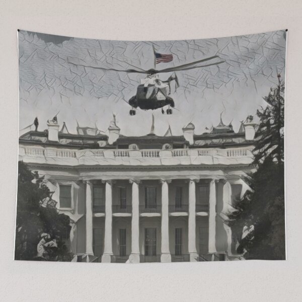 Item preview, Usa White House Artistic Illustration Guernica Style designed and sold by D4li98.