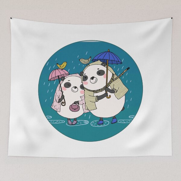 Item preview, Pandas rain umbrella designed and sold by Hangrid-Work.