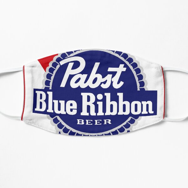 Pabst Blue Ribbon Can Flat Mask