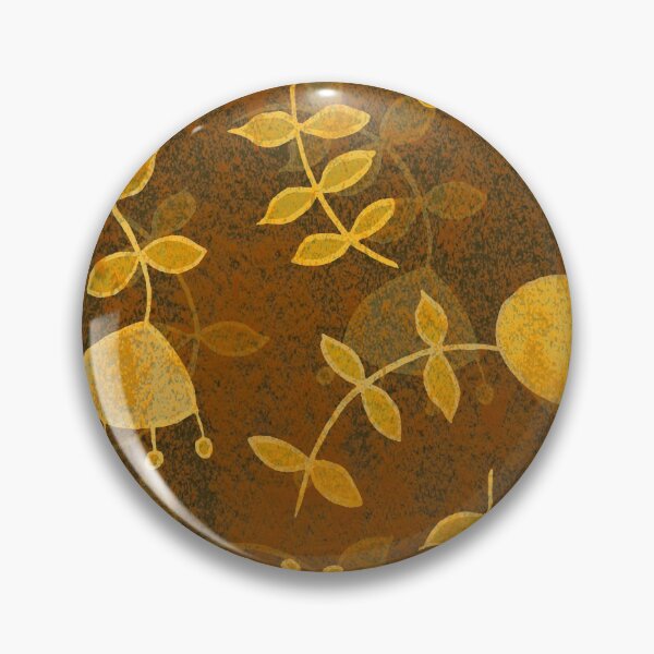 Item preview, Abstract Flowers in Goldenrod designed and sold by ArgyleImp.