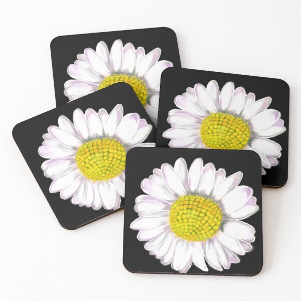 Item preview, White daisy Bellis perennis wildflower close up designed and sold by Artonmytee.