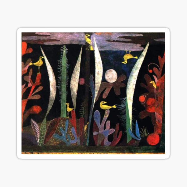 Artikel-Vorschau von "Landschaft mit gelben Vögeln" | Paul Klee-Expressionismus, designt und verkauft von Gascondi.