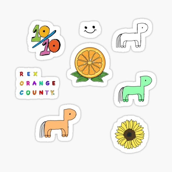 Rexorangecounty Stickers Redbubble - roblox id songs by rex orange county