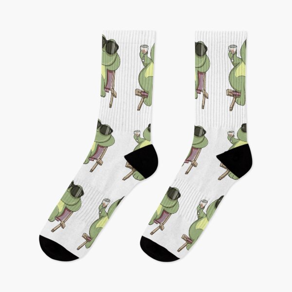 Item preview, Frog with Sunglasses and Drink designed and sold by Snabdesign84.