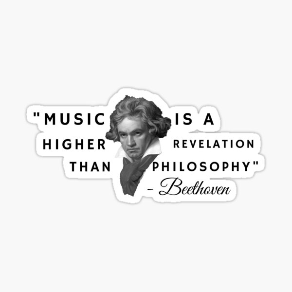 Stickers Sur Le Theme Citation De Beethoven Redbubble