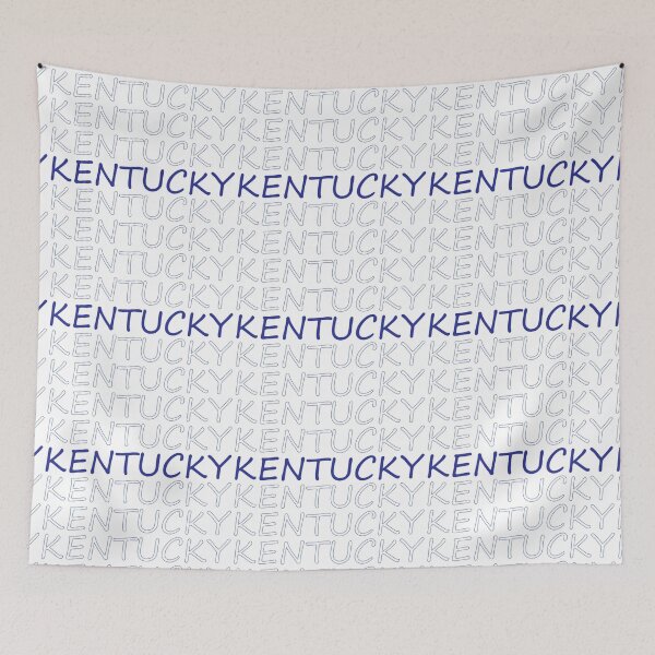 Item preview, Kentucky Repeating Blue Bold Uppercase designed and sold by artbylukas.