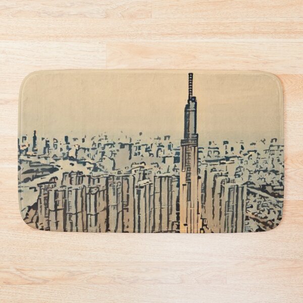 Item preview, Vietnam Landmark 81 Artistic Illustration Old Oriental Paper Style designed and sold by D4li98.