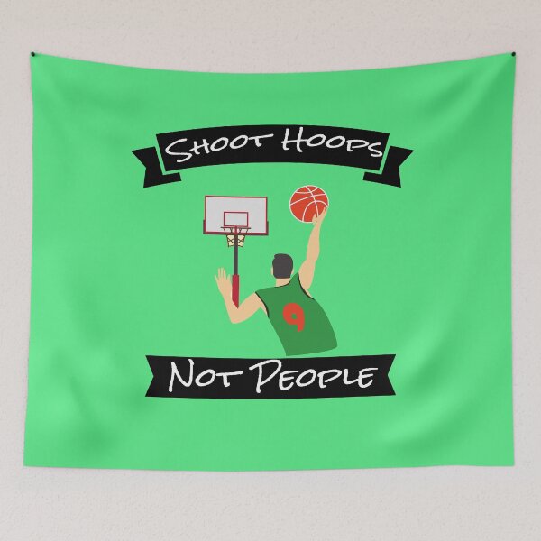 Item preview, Shoot hoops not people funny basketball  designed and sold by osamamohamad.