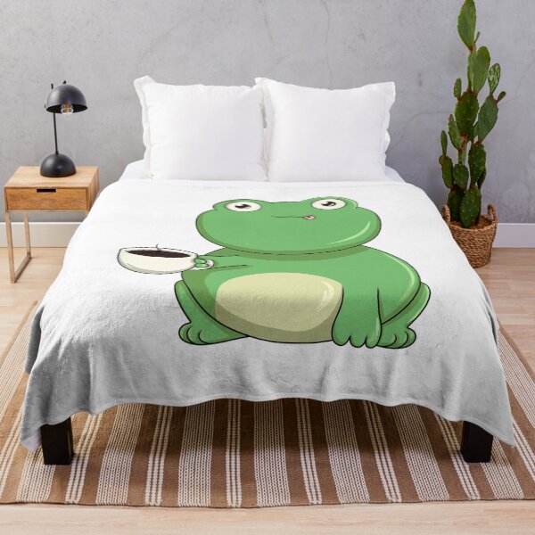 Item preview, Frog with Cup of Coffee designed and sold by Snabdesign84.