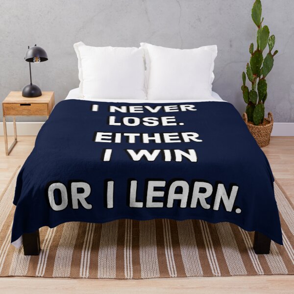Item preview, Success Quotes - I never lose. Either I win or I learn designed and sold by Inspirationmotivation.