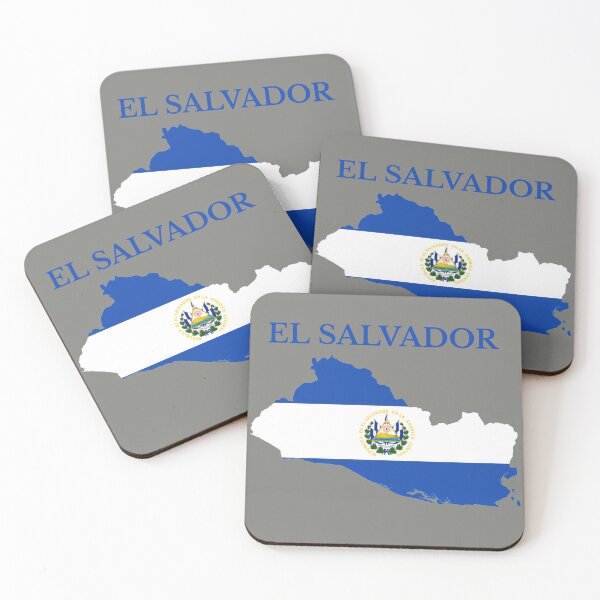 Item preview, El Salvador flag map designed and sold by marosharaf.