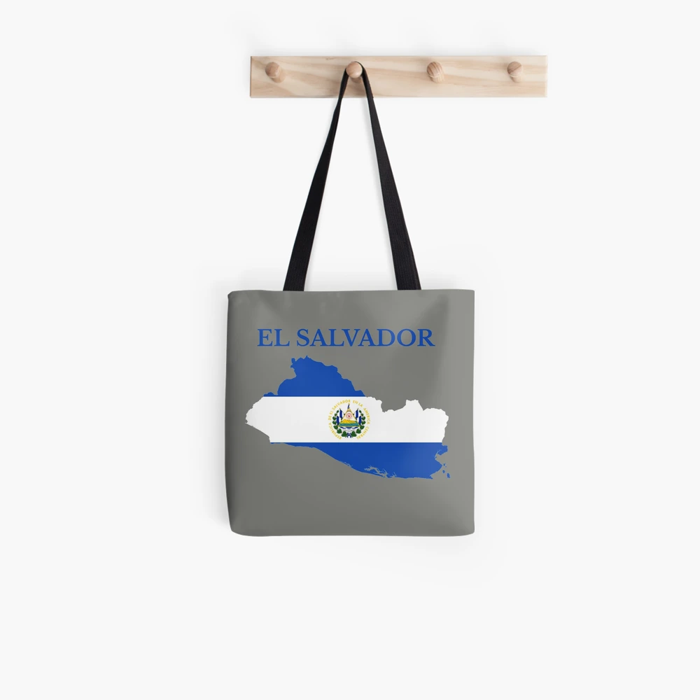 El Salvador flag map Tote Bag for Sale by MKCoolDesigns MK