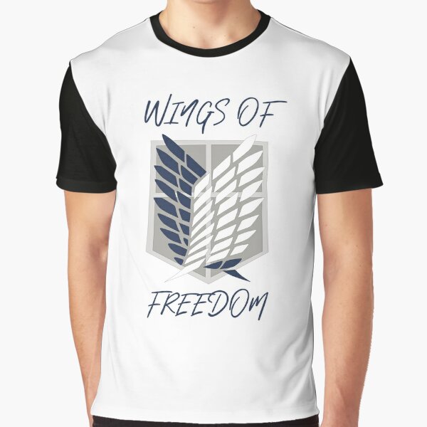 Attack On Titan T Shirts Redbubble - attack on titan wings of freedom trenchcoat top roblox