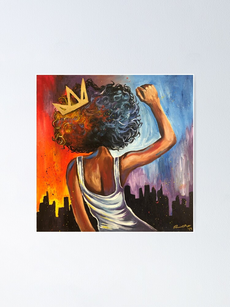 Thumbnail 1 of 3, Poster, Black Queen designed and sold by Donnierogersart.