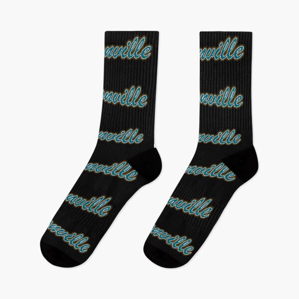 Item preview, Jacksonville Teal and White on Black with Gold Glow designed and sold by gkillerb.
