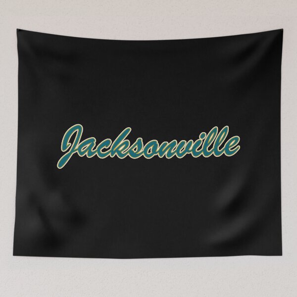 Item preview, Jacksonville Teal Gold and White on Black designed and sold by gkillerb.