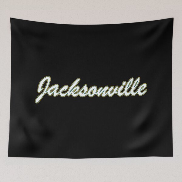 Item preview, Jacksonville White Teal and Gold on Black designed and sold by gkillerb.