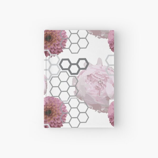 Floral Honeycomb Hardcover Journal