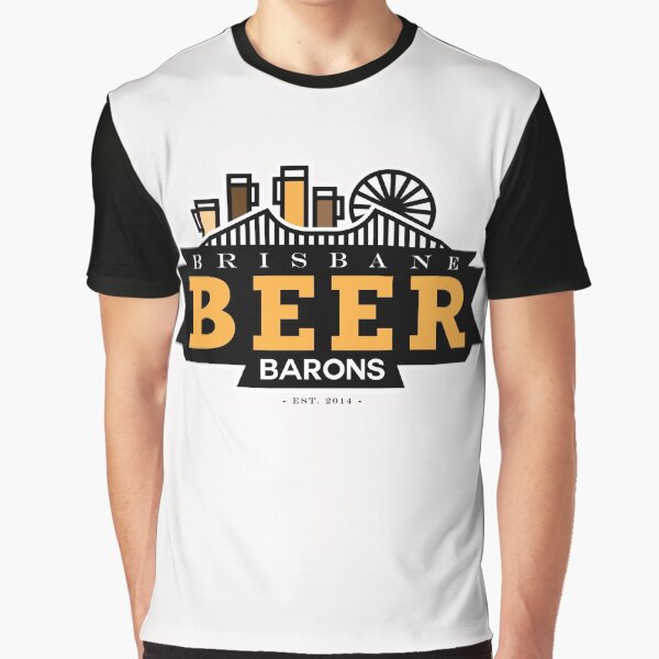 Brisbane Beer Barons Centre Logo Graphic T-Shirt