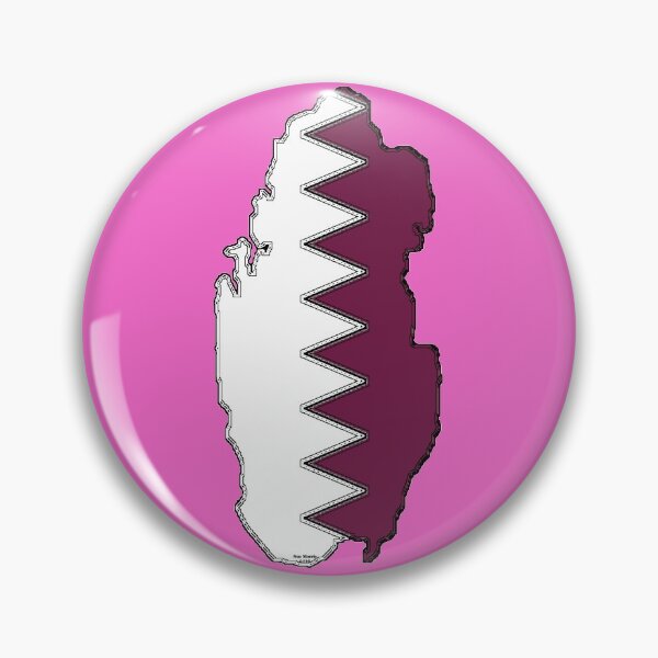 Item preview, Qatar Map With Qatari Flag designed and sold by Havocgirl.