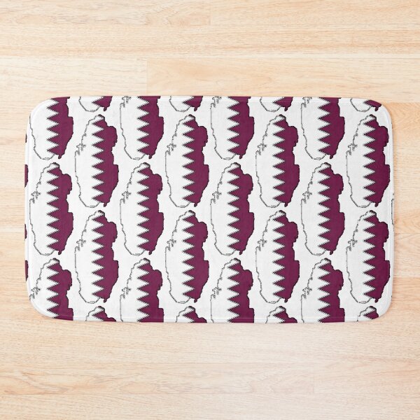 Item preview, Qatar Map With Qatari Flag designed and sold by Havocgirl.