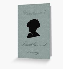 Violet Crawley Greeting Card