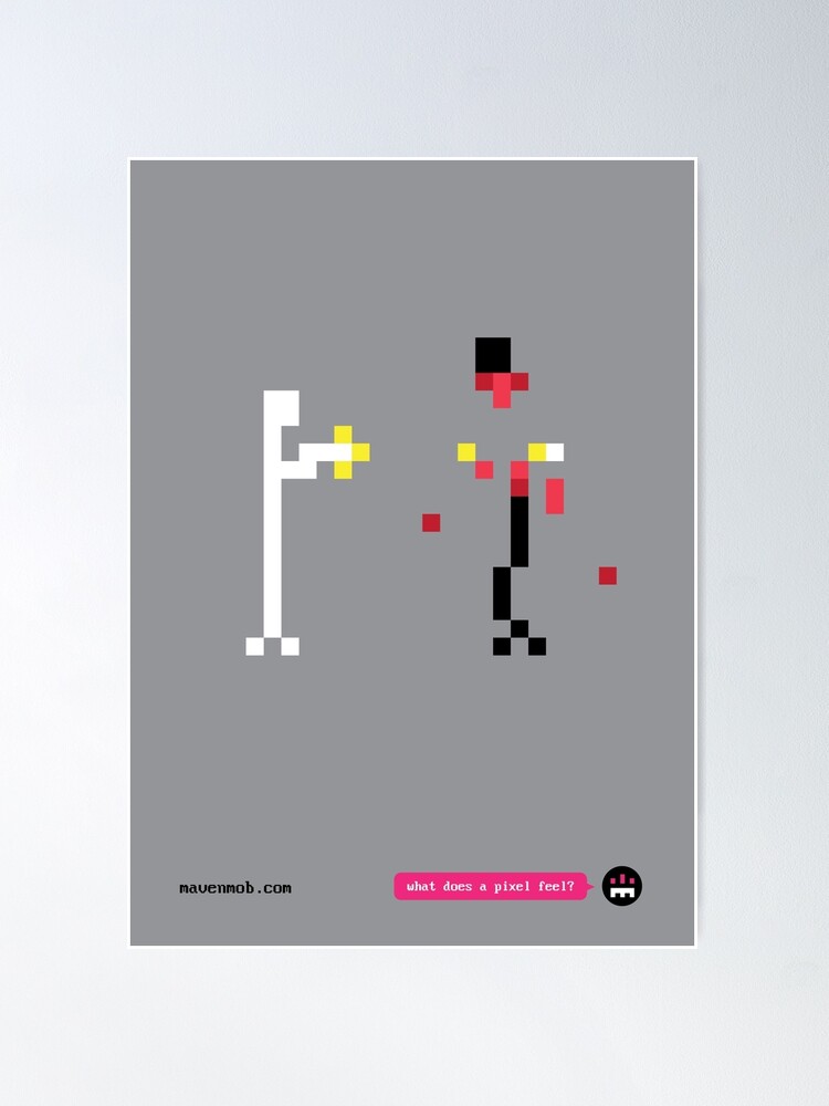 Alternate view of what does a pixel feel? Poster
