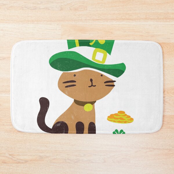 Item preview, St Patrick Leprechaun print - St Cat-ricks Day Tee product designed and sold by Lisbob.