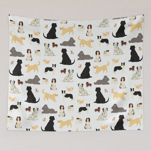 Item preview, Dog Breeds Pattern designed and sold by MollyPollyP.