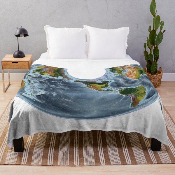 Item preview, NAD 1927 - World Relief Map showing land and oceans designed and sold by ThinkAboutMaps.