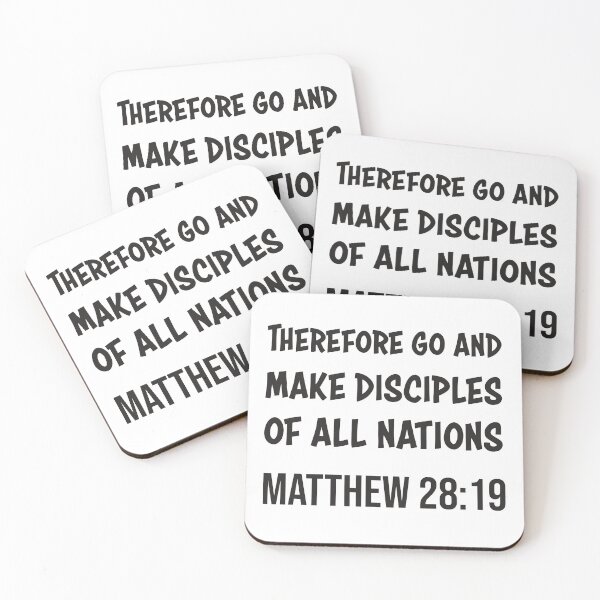 Item preview, Bible Verse | Therefore Go and Make Disciples Of All Nations | Matthew 28:19 designed and sold by christiangoods.