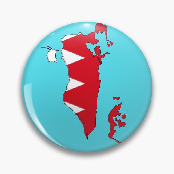 Item preview, Bahrain Map With Bahrani Flag designed and sold by Havocgirl.
