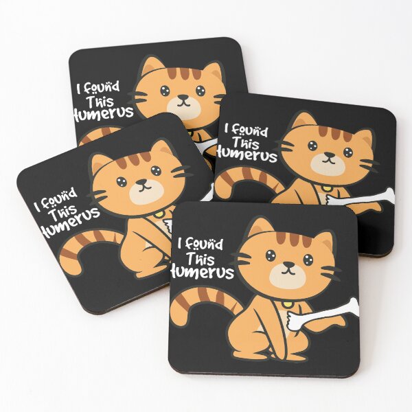 Item preview, Funny Cat With A Bone Pun graphic | I Found This Humerus designed and sold by Lisbob.