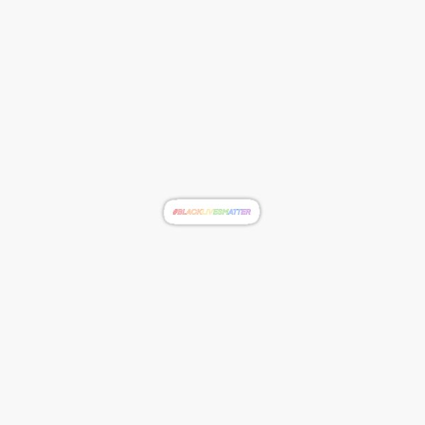 Rainbow Black Lives Matter Sticker