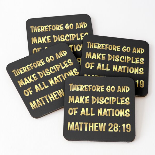 Item preview, Bible Verse | Therefore Go and Make Disciples Of All Nations | Matthew 28:19 designed and sold by christiangoods.