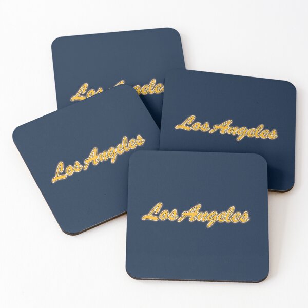 Artikelvorschau, Los Angeles (C) Gold and White on Navy entworfen und verkauft von gkillerb.