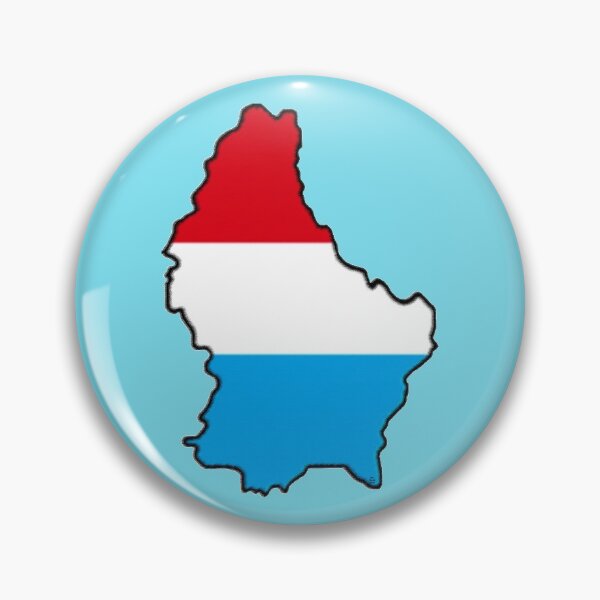 Item preview, Luxembourg Map With Flag designed and sold by Havocgirl.