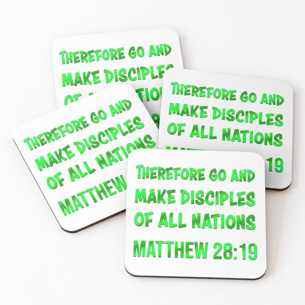 Item preview, Bible Verse | Therefore Go and Make Disciples Of All Nations | Matthew 28:19 designed and sold by christiangoods.