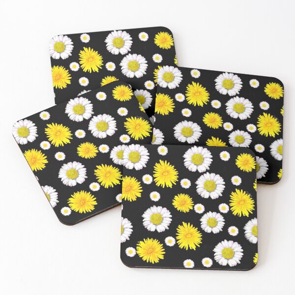 Item preview, wildflower pattern dandelions And daisies designed and sold by Artonmytee.