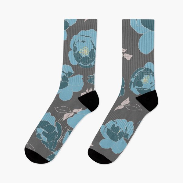Item preview, English Roses in Grey and Blue designed and sold by FEM-creative.