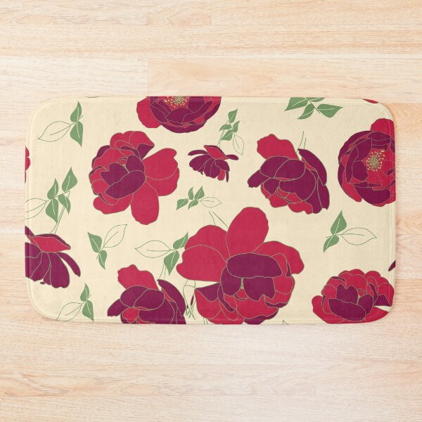 Item preview, English Roses in Cream and Red designed and sold by FEM-creative.