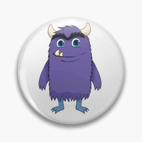 Item preview, Cartoon of a charismatic purple monster smiling designed and sold by LucianoCosmo.