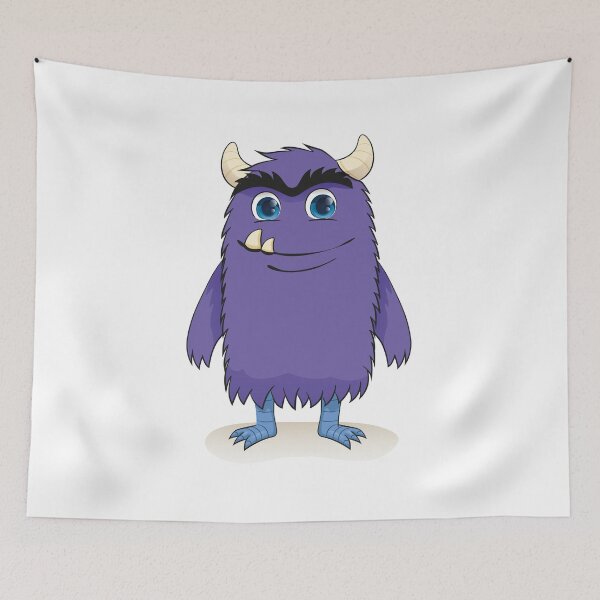 Item preview, Cartoon of a charismatic purple monster smiling designed and sold by LucianoCosmo.