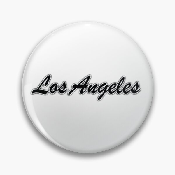 Artikelvorschau, Los Angeles Black and Silver on White with Shadow entworfen und verkauft von gkillerb.
